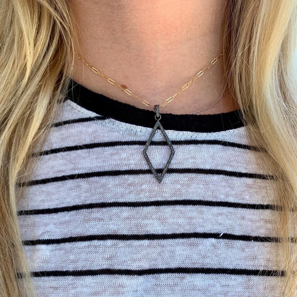 Pave diamond Pendant necklace
